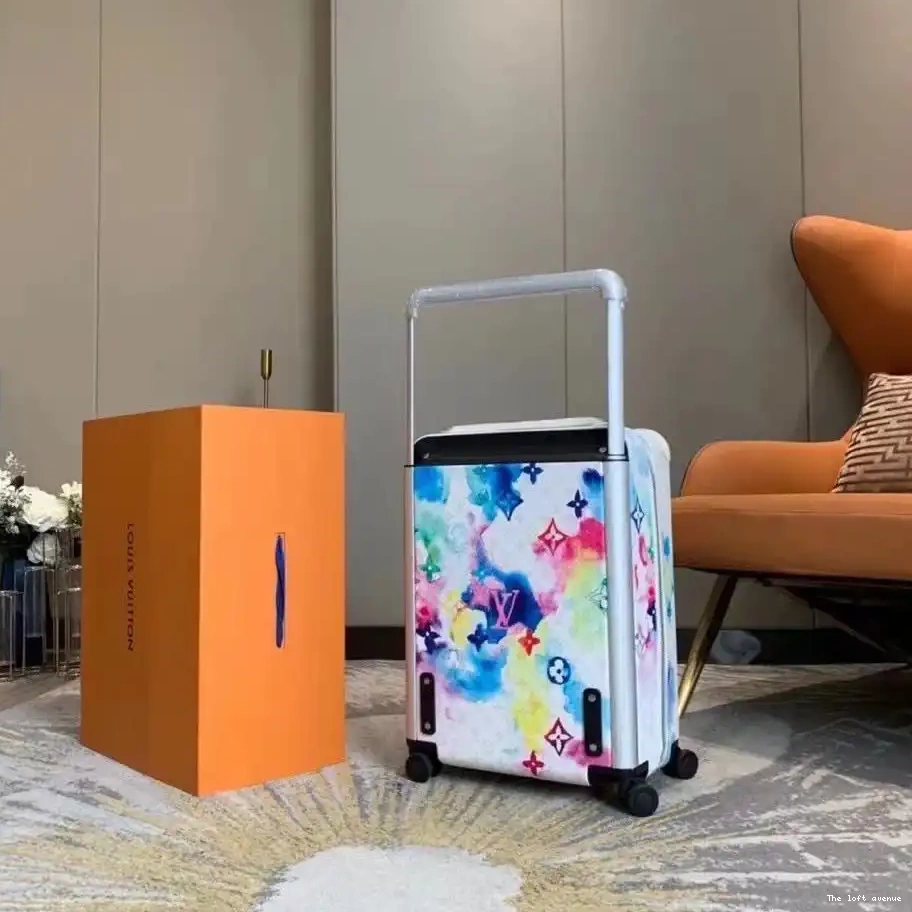 WATERCOLOUR HORIZON MONOGRAM SUITCASE 55 37L CUSTOM 0528